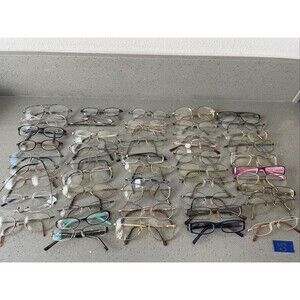 Eyeglasses Eyeglass Frames Only Lot Of 50 Various Brands Mixed Eyewear READ!